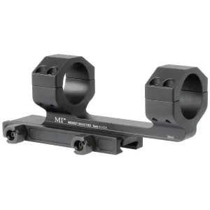 Midwest Industries Gen 2 1-Piece Extended Cantilever Picatinny Scope Mount 1" Rings Matte Black