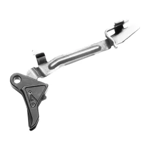 Agency Arms Drop-In Flat Faced Trigger Kit for Glock Gen 1, 2, 3, 4 9mm, 40 S&W, 357 Sig Aluminum Black