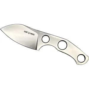 GiantMouse GMF1-S Fixed Blade Knife 2.6" Drop Point N690 Satin Blade N690 Handle Satin