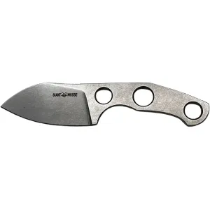 GiantMouse GMF1 Fixed Blade Knife 2.6" Drop Point N690 Stonewashed Blade N690 Handle Satin