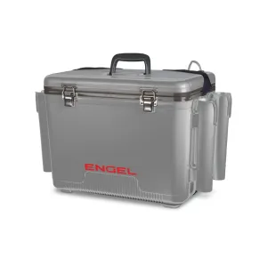 Engel 30 Qt Live Bait Cooler With Rod Holders Gray
