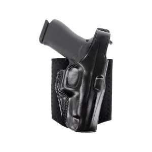 Galco Ankle Glove Ankle Holster Right Hand Springfield Hellcat, Taurus GX4 Leather Black