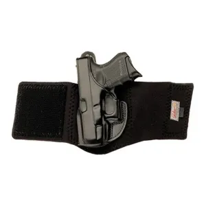 Galco Ankle Glove Ankle Holster Left Hand S&W 36 2" Leather Black