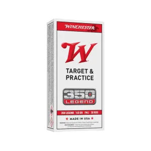 Winchester White Box USA 350 Legend Ammo 145 Grain Full Metal Jacket Case of 200 (10 Boxes of 20)