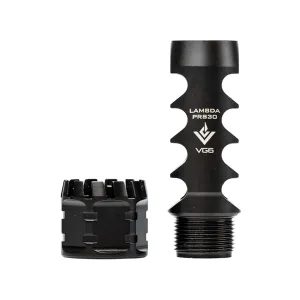 VG6 Precision Lambda PRS 30 Muzzle Brake 7.62mm 5/8"-24 Thread Stainless Steel Nitride