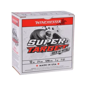 Winchester Super Target 12 Gauge Ammo 2-3/4" #7 Steel Shot 1 oz Case of 250 (10 Boxes of 25)