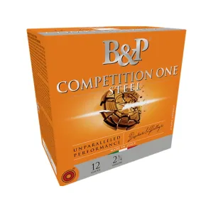 B&P Competition One 12 Gauge Ammo 2-3/4" #7-1/2 Steel Shot 1-1/8 oz Case of 250 (10 Boxes of 25)