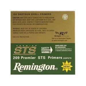 Remington Premier STS 209 Shotshell Primers Box of 1000 (10 Trays of 100)