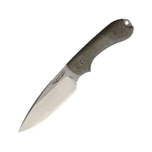 Bradford Knives Guardian 3 3D Fixed Blade Knife 3.5" Drop Point AEB-L Stonewashed Blade G-10 Handle OD Green