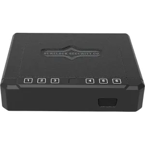 Surelock Security Handgun Flip Top Vault Pistol Safe with Digital Lock Black