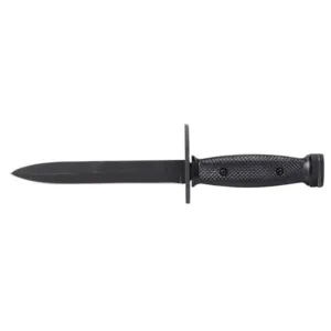 Ontario Mil-Spec 494 M7 Bayonet 6.75" Drop Point 1095 Black Carbon Steel Blade Polymer Handle Black