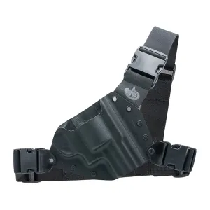 Gunfighters INC Kenai Chest Holster Right Hand FN FNX-45 Kydex Black