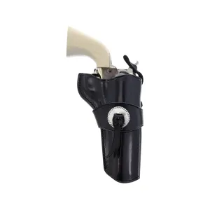 Galco Gaucho OWB Holster Right Hand Colt Single Action Army, Ruger Blackhawk, Vaquero 4.75" Leather Black