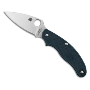 Spyderco UK Penknife Folding Knife 3" Drop Point CPM-S110V Stainless Steel Blade FRN Handle Dark Blue