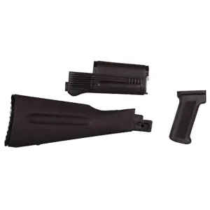 Arsenal, Inc. Warsaw Pact Length Complete Stock and Handguard Set for AK-47, AK-74 Stamped Receivers Polymer Plum
