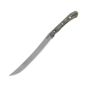Condor Knives K-Night Machete 13.25" Drop Point 1075 Satin Blade Canvas Micarta Handle Black
