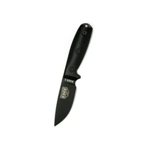 ESEE Knives ESEE-3 3D Fixed Blade Knife 3.38" Drop Point 1095 Black Blade G-10 Handle Black