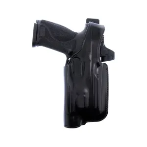 Galco Halo OWB Holster Right Hand for Glock 17, 22, 31 with Streamlight TLR-1 Optics Ready Leather Black