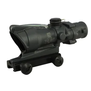 Trijicon ACOG TA31 BAC Rifle Scope 4x 32mm Dual-Illuminated Green Horseshoe 223 Remington Reticle with TA51 Flattop Mount Cerakote Sniper Gray