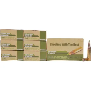 IMI M855 5.56x45mm NATO Ammo 62 Grain SS109 Penetrator Full Metal Jacket Box of 210 (7 Boxes of 30)
