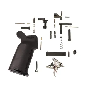 AR-STONER Complete Enhanced Lower Parts Kit with Magpul MOE K2+ Grip Black