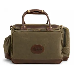 MidwayUSA Waxed Canvas Pistol Range Bag Olive Brown