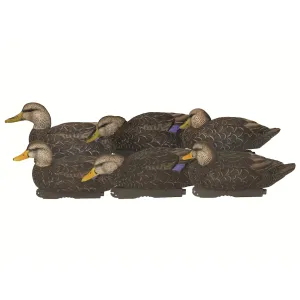 GHG XD Series Pro-Grade Black Duck Decoy 6PK