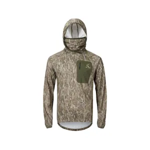Ol' Tom Men's Early Bird Gator Hoodie Mossy Oak Bottomland 3XL