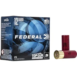 Federal Top Gun Low Recoil Subsonic 12 Gauge Ammo 2-3/4" #7-1/2 Lead Shot 1-1/8 oz Case of 250 (10 Boxes of 25)