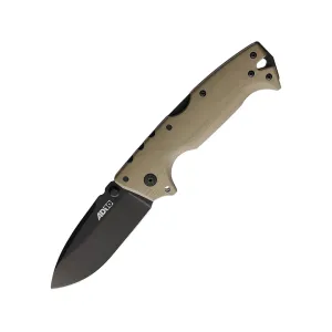Cold Steel AD-10 Pocket Knife 3.5" Drop Point CPM S35VN Black Blade G-10 Handle Dark Earth