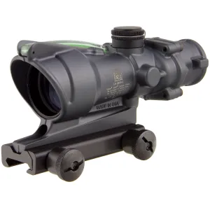 Trijicon ACOG TA31 BAC Rifle Scope 4x 32mm Dual-Illuminated Green Crosshair 223 Remington Reticle with TA51 Flattop Mount Cerakote Sniper Gray