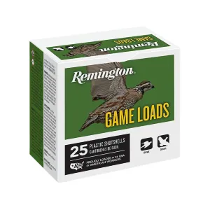 Remington Game Load 12 Gauge Ammo 2-3/4" #7-1/2 Lead Shot 1 oz Case of 250 (10 Boxes of 25)
