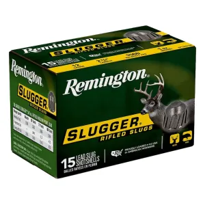 Remington Slugger 12 Gauge Rifled Slug 2-3/4" 1oz Case of 75 (5 Boxes of 15)