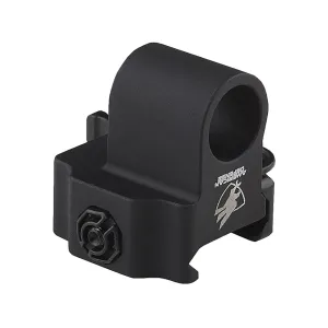 American Defense AD-BP Harris Bi-Pod Adapter with Quick-Release QD-Style Mount Titanium Matte
