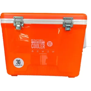 Engel 30 Qt Live Bait Cooler Hi-Vis Orange