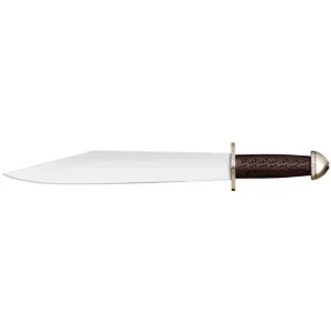Cold Steel Chieftan's Sax Fixed Blade Knife 13.375" Clip Point 1055 Satin Blade Hardwood Handle