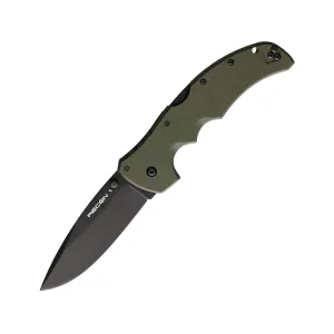 Cold Steel Recon 1 Pocket Knife 4" Spear Point CPM S35VN Black DLC Blade G-10 Handle OD Green