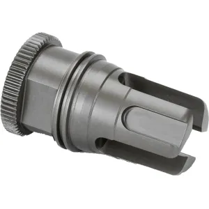Griffin Armament DUAL-LOK Minimalist Flash Hider Suppressor Mount 5.56mm 1/2"-28 Thread Titanium Black
