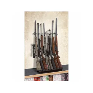 Rack'Em Racks Deluxe 8 Rifle Shelf Display Rifle Barrel Rest and Stock Tray