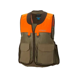 Columbia Men's Ptarmigan Upland Game and Bird Hunting Vest Polyester and Nylon Flax and Blaze Orange Medium