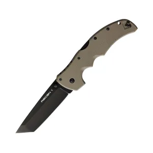 Cold Steel Recon 1 Pocket Knife 4" Tanto Point CPM S35VN Black DLC Blade G-10 Handle Dark Earth