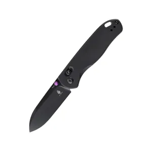 Kizer Drop Bear Pocket Knife 2.97" Drop Point 154CM Black Blade Aluminum Handle Black