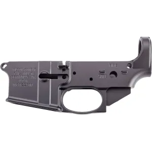 Wilson Combat Mil-Spec AR-15 Stripped Lower Receiver Anodized Black Closed Trigger Guard