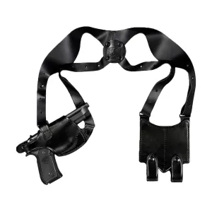 Triple K Ultra 3 Piece Shoulder Holster Right Hand 1911 3"-5" Leather Black