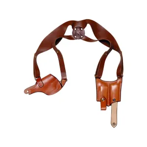 Triple K Ultra 3 Piece Shoulder Holster Right Hand Sig Sauer P365 Leather Tan