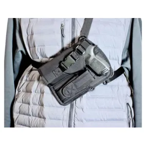 DeSantis Gunhide Yukon Chest Holster Left Hand Large Frame Semi Automatic Nylon Black