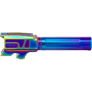 Faxon Match Series Barrel for Glock 43 Straight Fluted 9mm Luger 1 in 10" Twist Stainless Steel Chameleon PVD