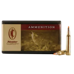 Nosler Custom 222 Remington Magnum Ammo 50 Grain Nosler Ballistic Tip Polymer Tip Box of 50