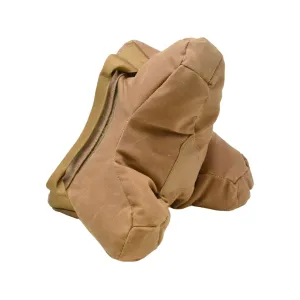 Cole-Tac Waxed Canvas Tricorne Shooting Rest Bag Coyote Brown