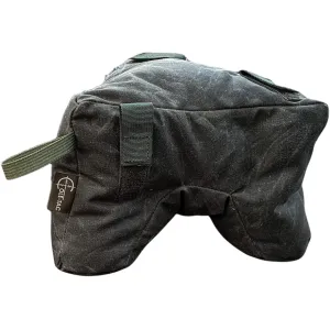 Cole-Tac Waxed Canvas Tricorne Shooting Rest Bag Green